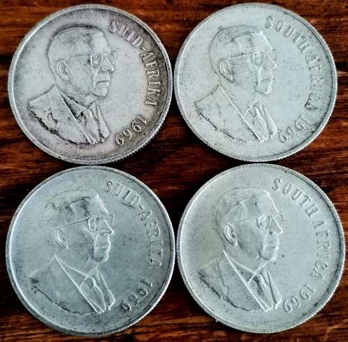 4x*Diffrent*R1-1969!!R1-Start!! Exellent Silver Collectors item!!