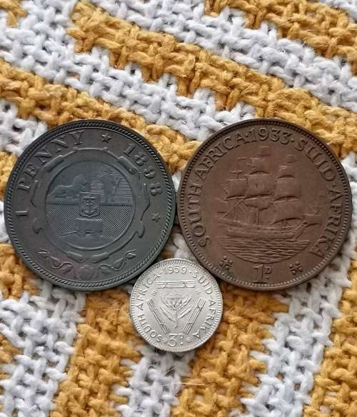 Zar Penny!! + 2xUnion!! R1-Start!! Crazy Auction!! Exellent Collectors items!!