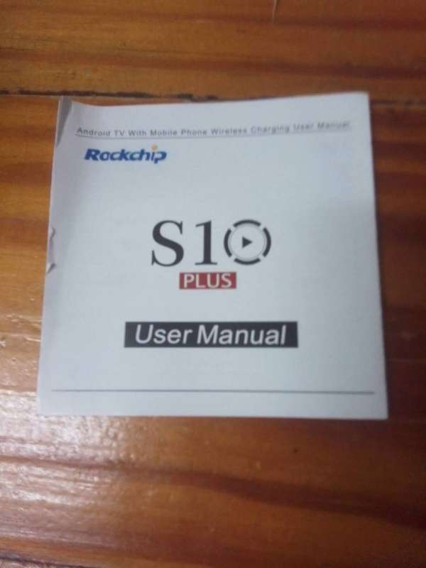 S 10 Android Tv Box with wireless charging pad