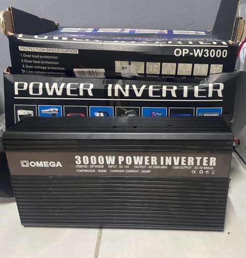 Omega 3000w Inverter ---- NOT WORKING for SPARES