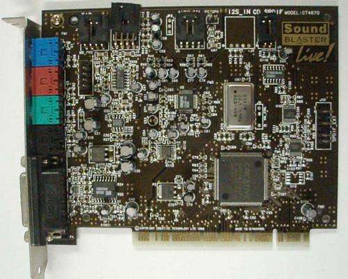 Sound Blaster Live CT4670 PCI card