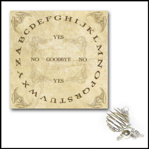 Spirit Dowsing Board (15x15cm) and a Pendulum
