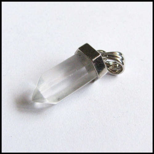 Clear Quartz Point Pendant, 2.5cm