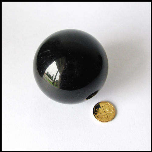 Medium Obsidian Scrying Sphere, 46mm