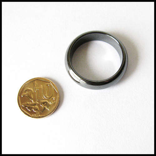 Hematite Ring, 6mm broad