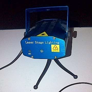 Laser Stage Light with sound to light and flashes of color - ONLY ONE LEFT!!!!