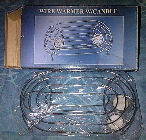 Wire Warmer with Candles - Last one in stock