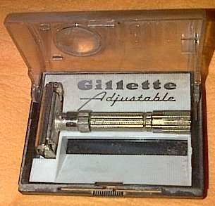 Old and Rare Gillette Adjustable Razor - not found easily