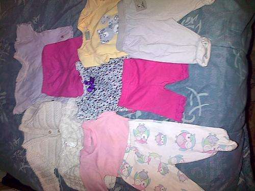 Mixed lots girls clothing combination of 0-3 and 3-6 months (Pack 3)