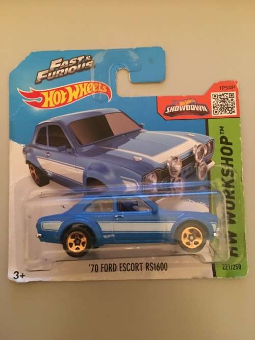 Hot Wheels '70 Ford Escort RS1600 - 2015 on card