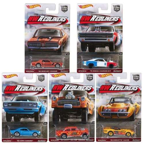 Hot Wheels Car Culture Redliners Set - 2016 on card