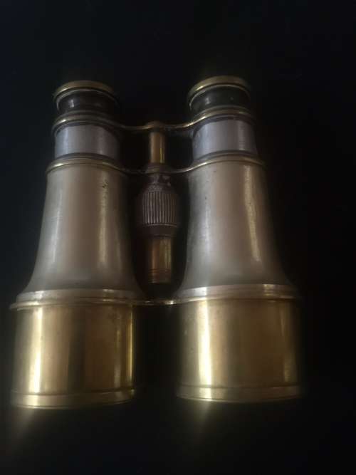 Brass Binoculars marked London