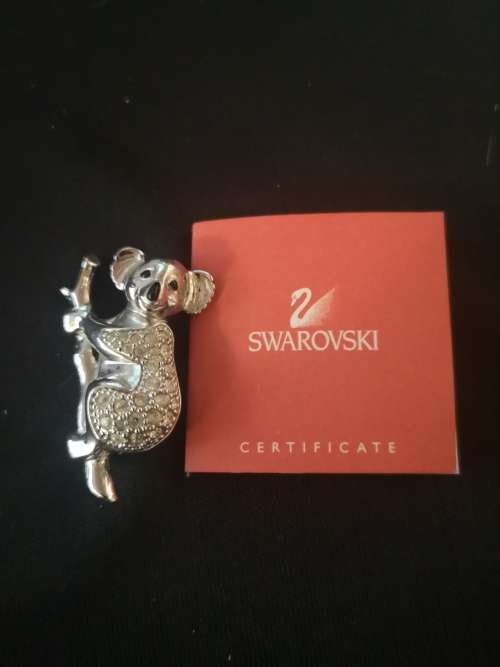 Boxed Swarovski Koala Pendant with certificate. Perfect condition.