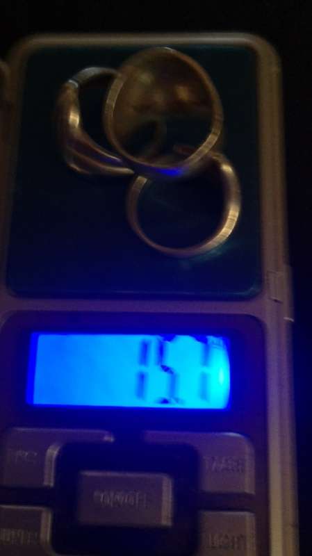 3 Sterling silver rings 15.7g