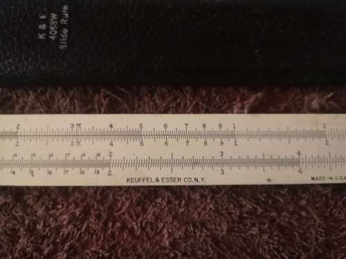 K and E business slide rule for beginners in perfect condition