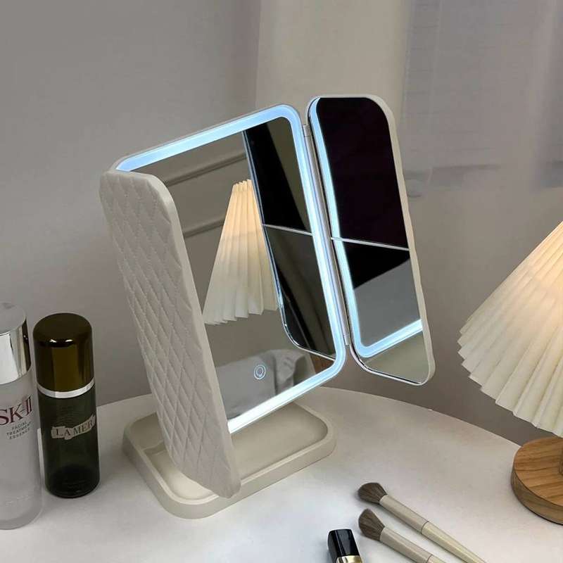 Makeup Vanity Mirror LED Lighted Portable 3x & 2x