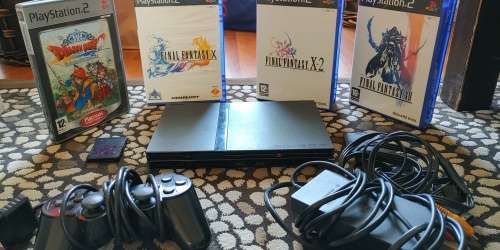 PS2 Console Black RPG Starter Bundle (Playstation 2)