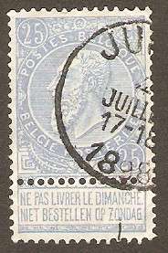 1893-1900 Issue: King Leopold II 25c (Used)
