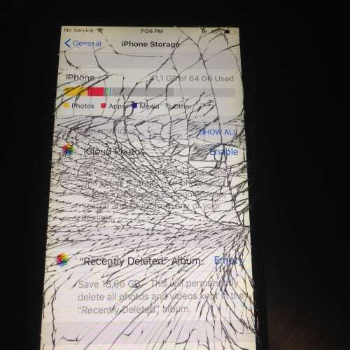 Damaged Iphone 6 64GB (Please Read and view photos)