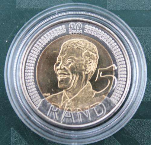 2008 Mandela Birthday R5 Encapsulated - Bid per Coin