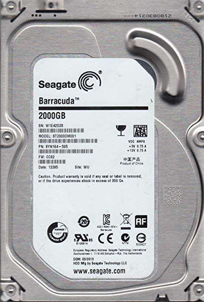 Seagate 2TB SATA 3.5 Hard Drive