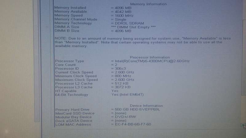 Dell E6440 (spares or repair)
