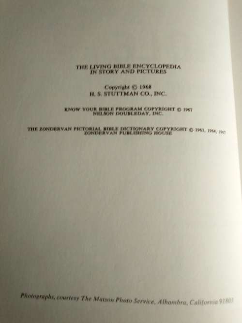 The Living Bible Encyclopedia in Story and Pictures (Art Treasure Edition, Complete 16 Volume Set)