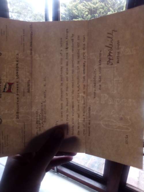 Glen Line Limited 1933 original Complimentary letter of sea rescue