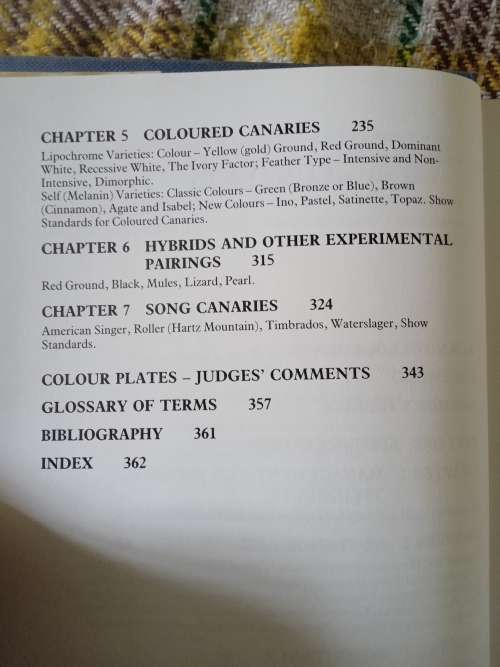 Coloured, type & song canaries. A complete guide. By G.B. R. Walker & Dennis Avon