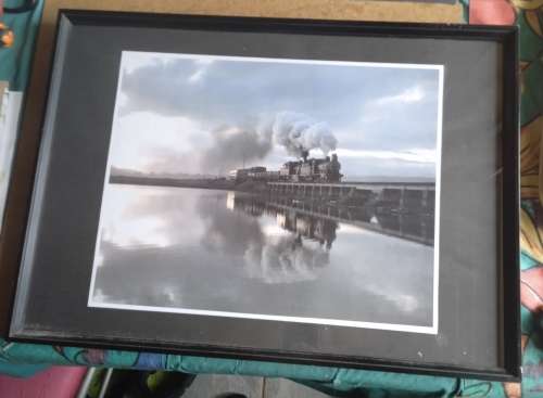 Train picture - Train going over Swartvlei bridge in Sedgefield