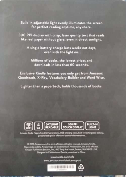 Amazon Kindle paperwhite 4GB