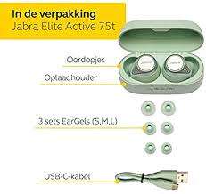 Jabra Elite Active 75t True Wireless Earbuds With ANC (Mint)