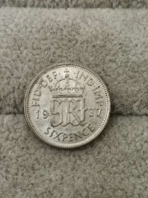 1937 British 6 pence