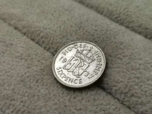 1937 British 6 pence