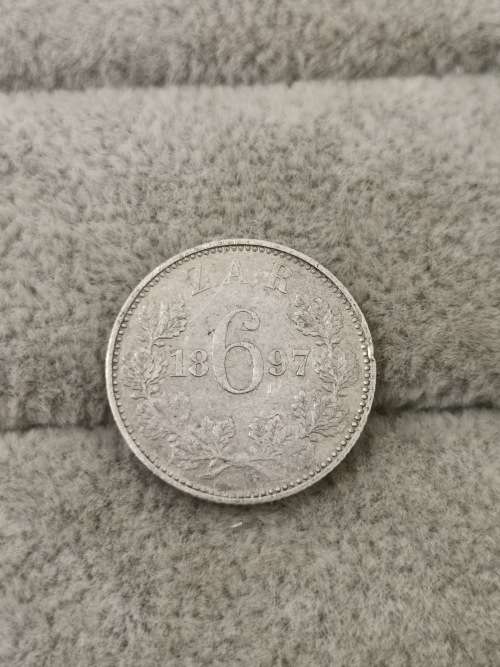 ZAR 1897 Sixpence