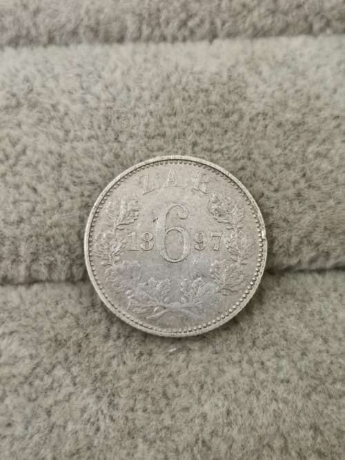 ZAR 1897 Sixpence