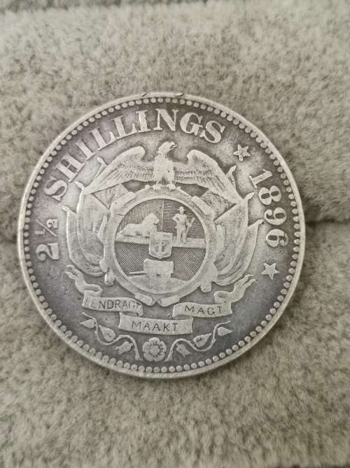 ZAR 1896 2 and 1/2 Shilling