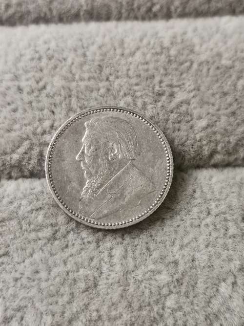 ZAR 1897 Sixpence (weak strike)