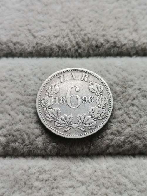 1896 ZAR Sixpence
