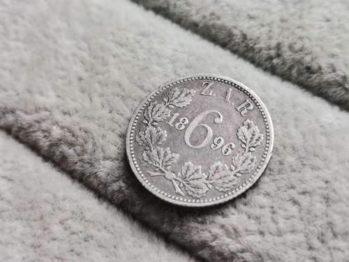 1896 ZAR Sixpence