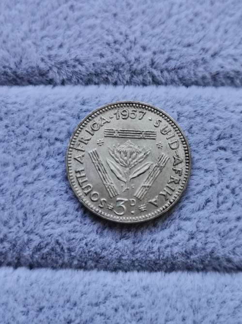 Union 1957 Threepence (Error)