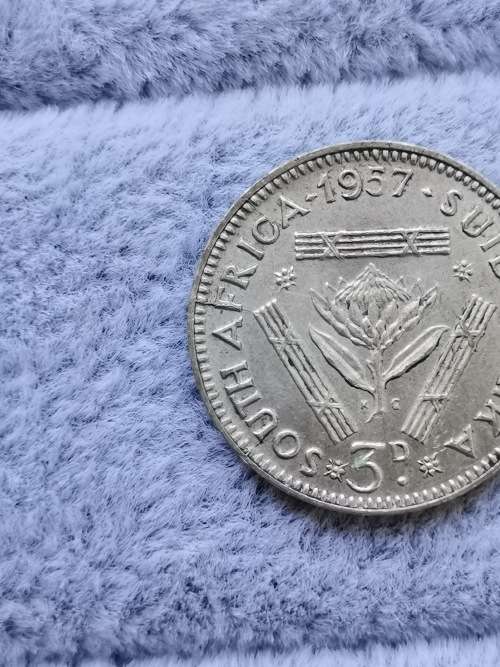 Union 1957 Threepence (Error)