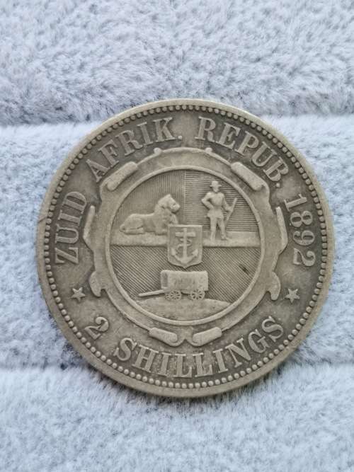 ZAR 1892 Two Shilling
