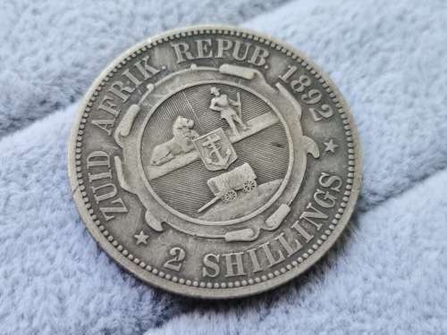 ZAR 1892 Two Shilling