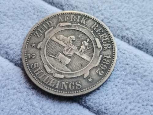 ZAR 1892 Two Shilling