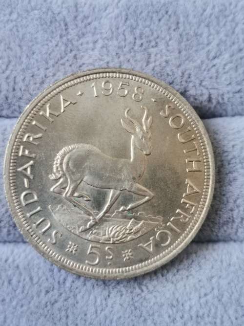Union 1958 Proof Five Shilling