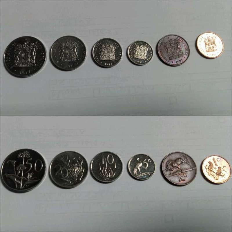 RSA 1971 UNC Cents