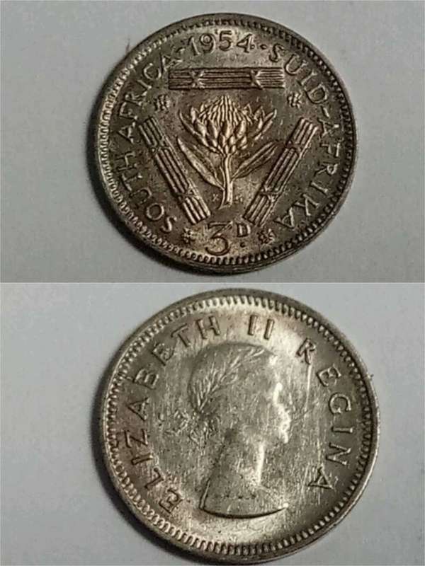 **R1 Auction**  Union 1954 Threepence