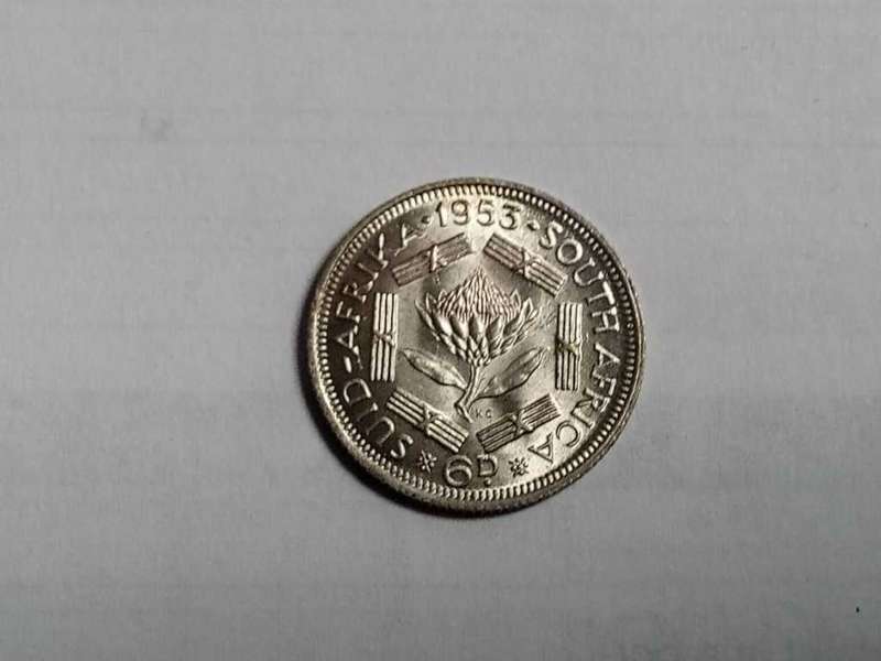 Union Sixpence 1953 - UNC condition