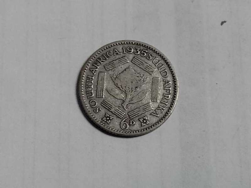 Union 1935 Sixpence